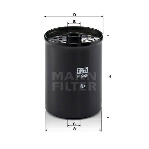 MANN FILTER Üzemanyagszűrő 565P945X - Hürlimann