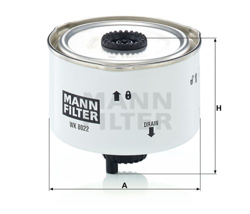 MANN FILTER Üzemanyagszűrő 565WK8022X - Hürlimann