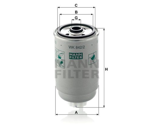 MANN FILTER Üzemanyagszűrő 565WK842.2 - Hürlimann