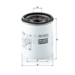 MANN FILTER Üzemanyagszűrő 565WK923.2X - Ingersoll-Rand