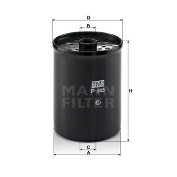 MANN FILTER Üzemanyagszűrő 565P945X - JCB