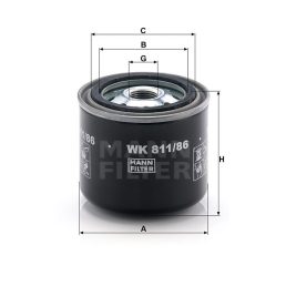 MANN FILTER Üzemanyagszűrő 565WK811.86 - JCB