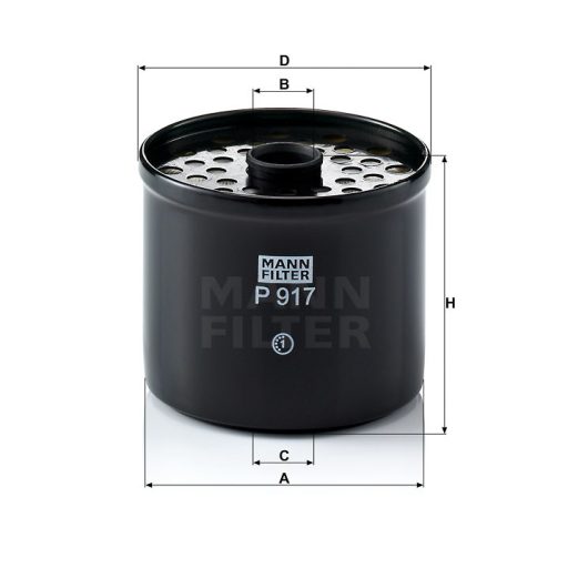 MANN FILTER Üzemanyagszűrő 565P917X - Landini