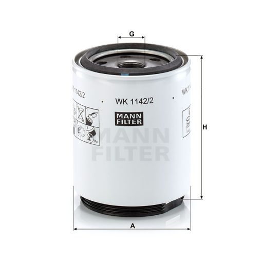 MANN FILTER Üzemanyagszűrő 565WK1142.2X - New Holland