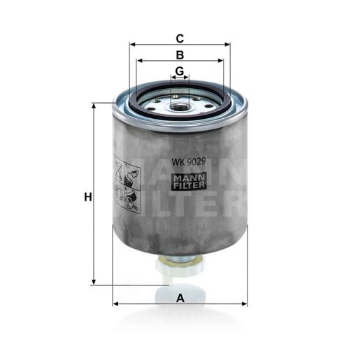 MANN FILTER Üzemanyagszűrő 565WK9029 - New Holland