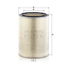 MANN FILTER levegőszűrő 565C453265X - Poclain