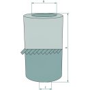 Fleetguard levegőszűrő 739AF409K - Weatherhill