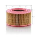 MANN FILTER levegőszűrő 565C1776 - Zettelmeyer