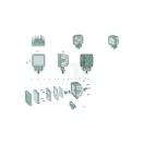 Longlife LED munkalámpa négyzet alakú 5017 lm 60 W