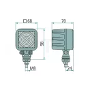 Longlife LED munkalámpa négyzet alakú 600 lm 12 W