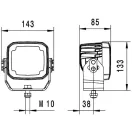 Hella LED munkalámpa négyzet alakú 4400 lm 86 W