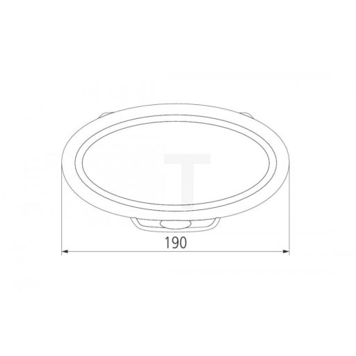 Longlife LED munkalámpa ovális alakú 3500 lm 30 W