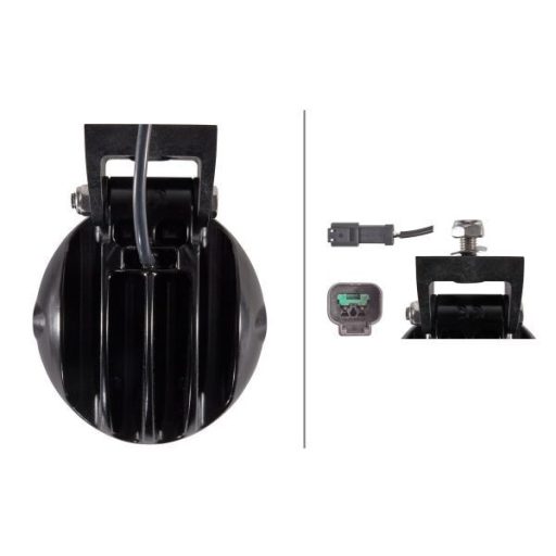 Hella LED munkalámpa kör alakú 2500 lm 30 W