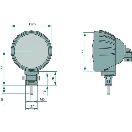 Cobo Halogen munkalámpa kör alakú 50 W
