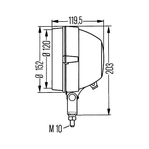 Hella Halogen munkalámpa kör alakú 55 W