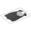 Hella Halogen munkalámpa téglalap alakú 70 W