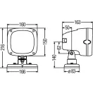 Hella Halogen munkalámpa négyzet alakú 42 W