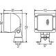 Hella Halogen munkalámpa négyzet alakú 65 W
