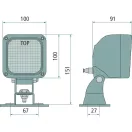 Longlife Halogen munkalámpa négyzet alakú 70 W