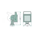 Longlife Halogen munkalámpa négyzet alakú 55 W