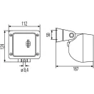 Hella Halogen munkalámpa négyzet alakú 70 W