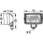 Hella Halogen munkalámpa téglalap alakú 70 W
