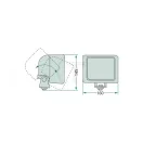 Longlife Halogen munkalámpa téglalap alakú 55 W