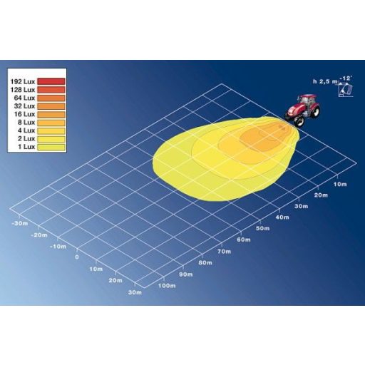Hella Halogen munkalámpa ovális alakú 55 W
