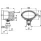 Hella Xenon munkalámpa ovális alakú 42 W