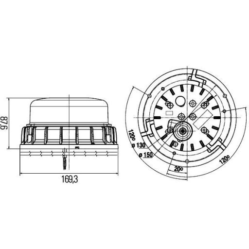 LED-körvillogó 4552XD011557111