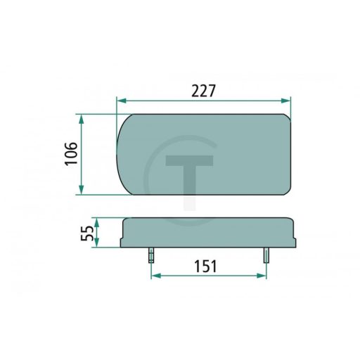 Hátsó LED-lámpa 70799195R