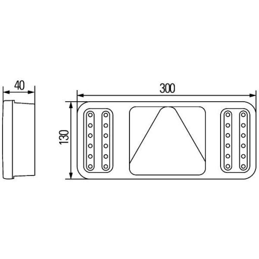 Hátsó LED-lámpa 4552VP345900021