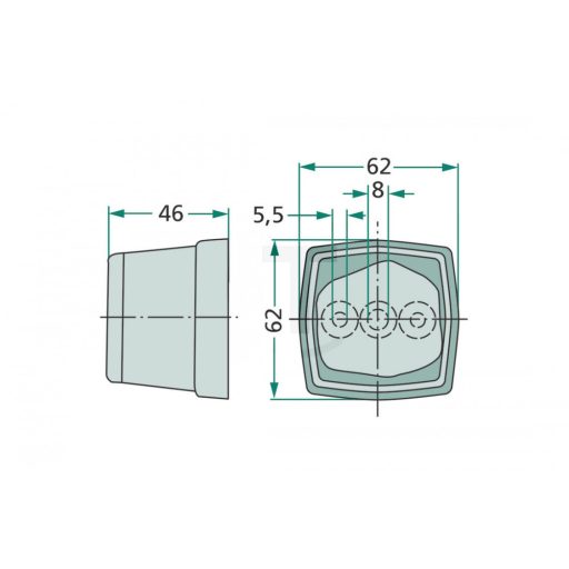 Hátsó ködlámpa 70799237