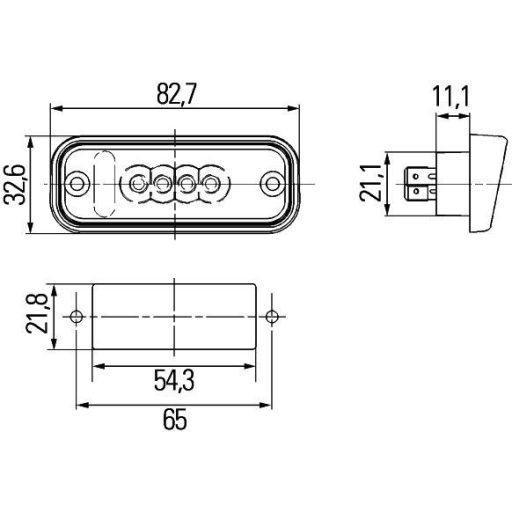 LED-es rendszámtábla-világítás 4552KA010278311