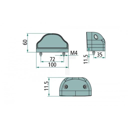 LED-es rendszámtábla-világítás 504363604007