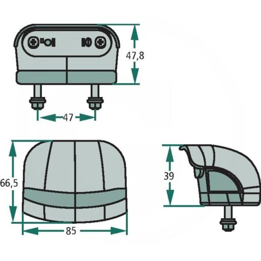 LED-es rendszámtábla-világítás 50742A12
