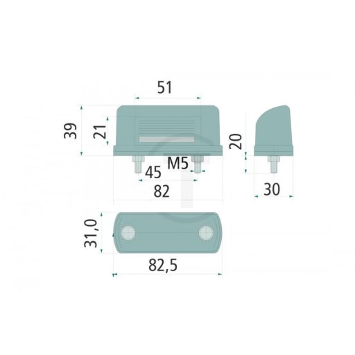 Rendszámtábla-világítás 7070010174