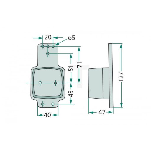 Körvonallámpa 207SP62G