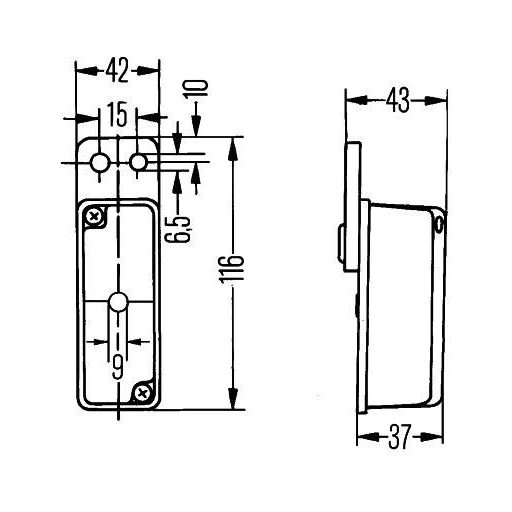 Körvonallámpa 4552XS005020011