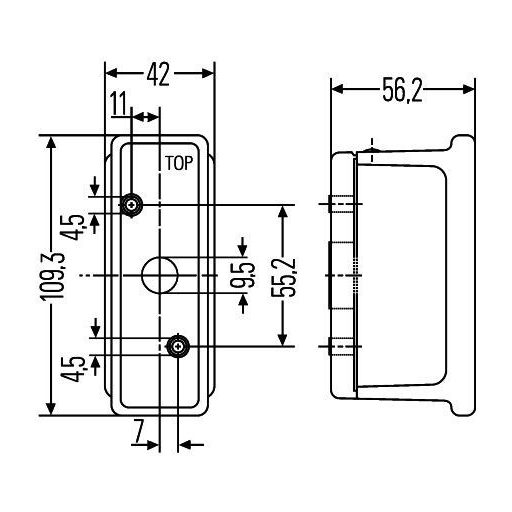Körvonallámpa 4552XS007841011