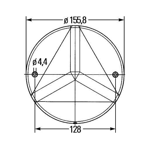 Fényvisszaverő prizma 4558RA343220017