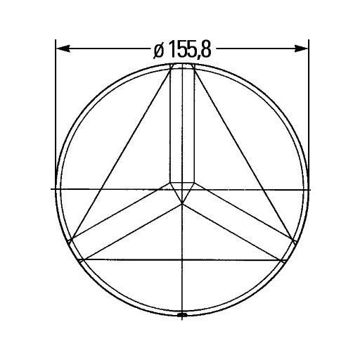 Fényvisszaverő prizma 4558RA343220007