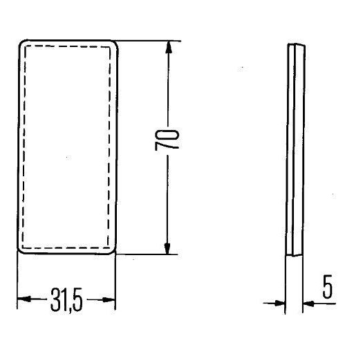 Fényvisszaverő prizma 4558RA004412021