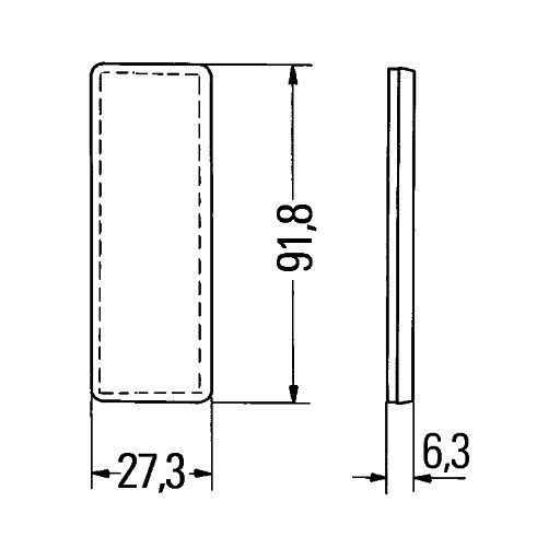 Fényvisszaverő prizma 4558RA342014157