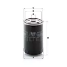 MANN FILTER olajszűrő 565W719.4 - Case IH