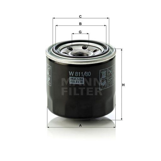 MANN FILTER olajszűrő 565W811.80 - Landini