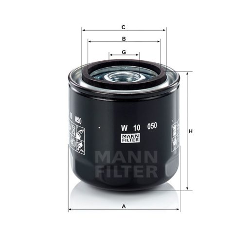 MANN FILTER olajszűrő 565W10050 - New Holland