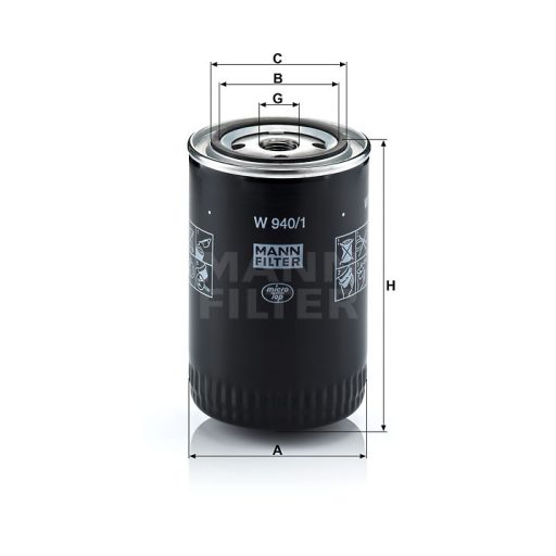 MANN FILTER olajszűrő 565W940.1 - New Holland