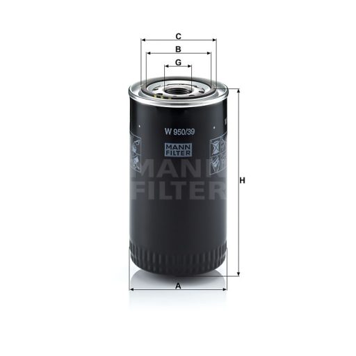 MANN FILTER olajszűrő 565W950.39 - New Holland