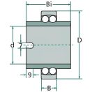 Önbeálló golyóscsapágy Bergmann 80511208
